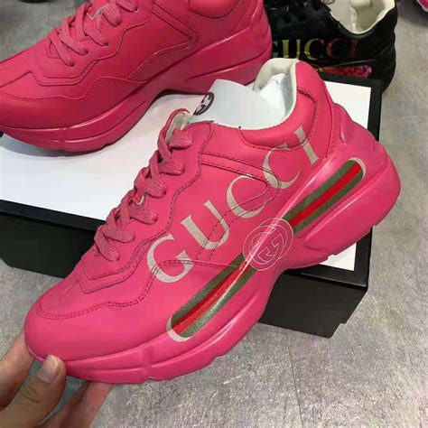 gucci sneakers donna 2018 rosa|gucci sneakers for women.